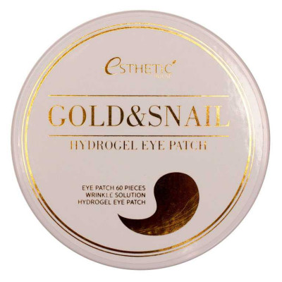 Гидрогелевые патчи для век с экстрактом чёрного жемчуга и золота Esthetic House Black Pearl & Gold Hydrogel Eye Patch