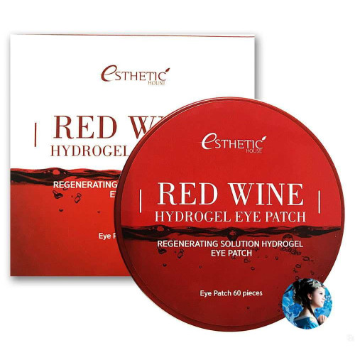 Гидрогелевые патчи для век с экстрактом красного вина Esthetic House Red Wine Hydrogel Eye Patch