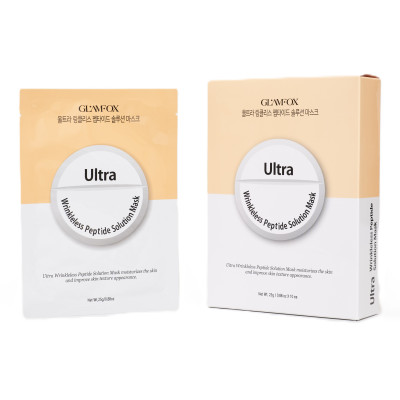 Подтягивающая маска с пептидами GLAMFOX Ultra Wrinkless Peptide Solution Mask 10*25 ml