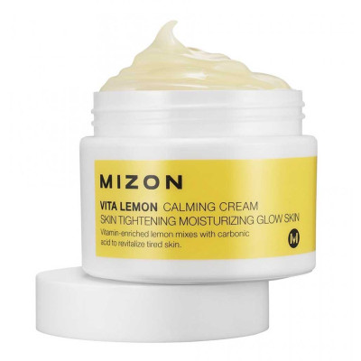 Восстанавливающий крем для лица с экстрактом лимона Mizon Vita Lemon Calming Cream