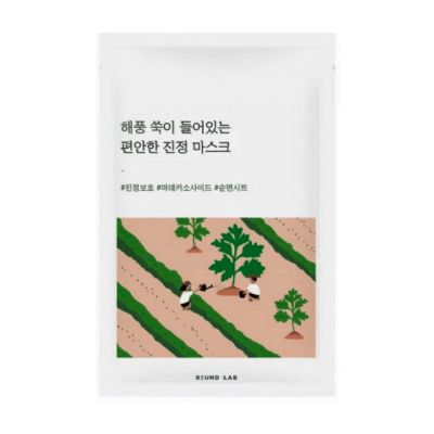 Успокаивающая тканевая маска с полынью Round Lab Mugwort Calming Sheet Mask