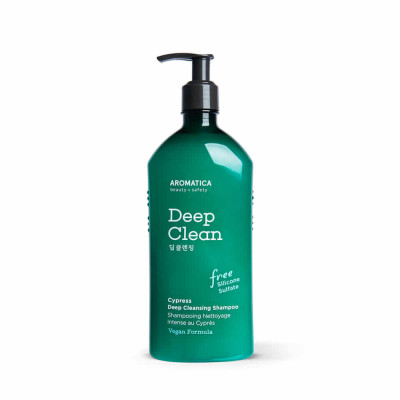 Бессульфатный шампунь для глубокого очищения с кипарисом AROMATICA Cypress Deep Cleansing Shampoo