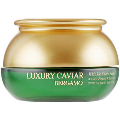 Омолаживающий крем против морщин с экстрактом икры BERGAMO Luxury Caviar Wrinkle Care Cream