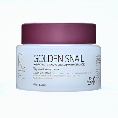 Интенсивно увлажняющий Крем для лица с муцином улитки Eco Branch Hydrating Intensive Golden Snail Cream