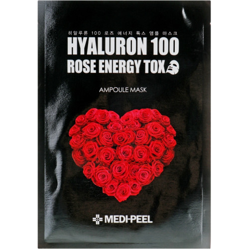 Ампульная омолаживающая маска с розой MEDI-PEEL Hyaluron 100 Rose Energy Tox