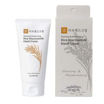 Крем для рук с рисом и ниацинамидом  GLAMFOX Rice Niacinamide Hand Cream 50 ml