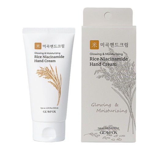Крем для рук с рисом и ниацинамидом  GLAMFOX Rice Niacinamide Hand Cream 50 ml
