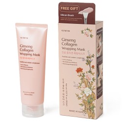 Маска пленка для лица с женьшенем и коллагеном GLAMFOX Ginseng Collagen Wrapping Mask  150 ml