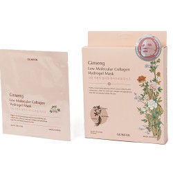 Гидрогелевая маска с низкомолекулярным коллагеном GLAMFOX Ginseng Low Molecular Weight Collagen Hydrogel Mask 5ea*30 ml