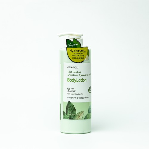 Лосьон для тела с зеленым чаем GLAMFOX  Deep Moisture Green Tea Hyaluronic Acid Body Lotion 750 ml