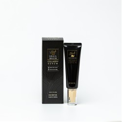 Антивозрастная коллагеновая сыворотка с муцином черной улитки GLAMFOX Black Snail Mucin Collagen Serum 