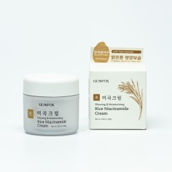 Осветляющий увлажняющий крем для лица на основе риса и ниацинамида GLAMFOX Rice Niacinamide Cream