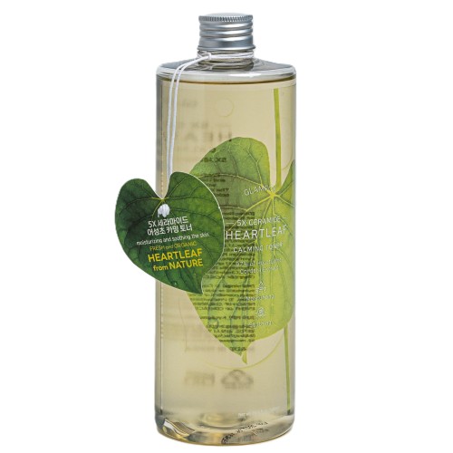 Успокаивающий тонер с керамидами и хаутюнией GLAMFOX 5X Ceramide Heartleaf Calming Toner 500 ml