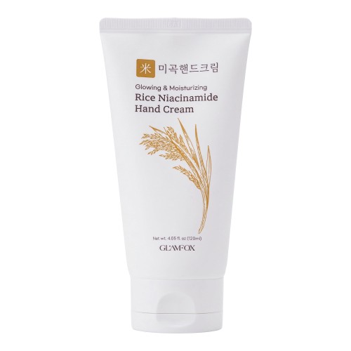 Крем для рук от пигментации с рисовыми отрубями и ниацинамидом Glamfox Rice Niacinamide Hand Cream 