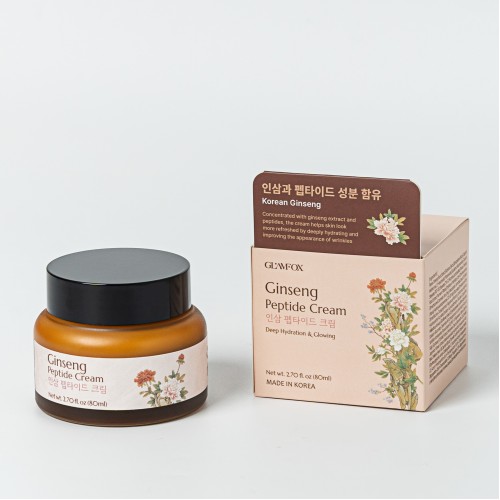 Антивозрастной крем с женьшенеми и пептидами GLAMFOX Ginseng Peptide Cream