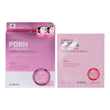 Гидрогелевая маска с женьшенем и PDRN GLAMFOX Ginseng PDRN Hydrogel Mask