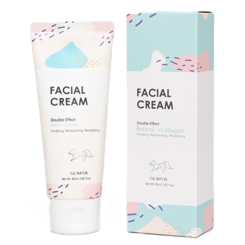 Крем для лица  с ретинолом и коллагеном двойного действия GLAMFOX Double Effect Retinol Collagen Facial Cream  80 ml