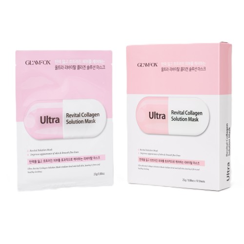 Ультравосстанавливающая тканевая маска с коллагеном GLAMFOX Ultra Revital Collagen Solution Mask