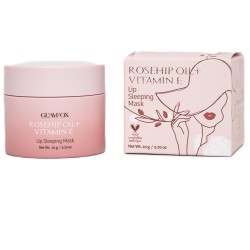 Питательная ночная маска для губ с маслом шиповника и витаминами GLAMFOX Rosehip Oil Vitamin E Lip Sleeping Mask  20 ml
