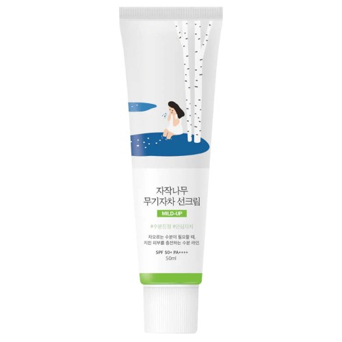 Санскрин с берёзовым соком Round Lab Birch Juice Moisturizing Mild-Up Sunscreen SPF 50+ PA++++