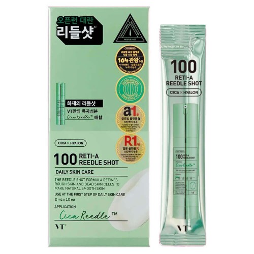 Бустер-сыворотка с микроиглами и ретинолом VT Cosmetics Reti-A Reedle Shot 100 