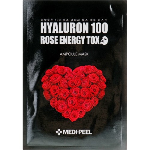 Ампульная омолаживающая маска с розой Medi-Peel  Hyaluron 100 Rose Energy Tox