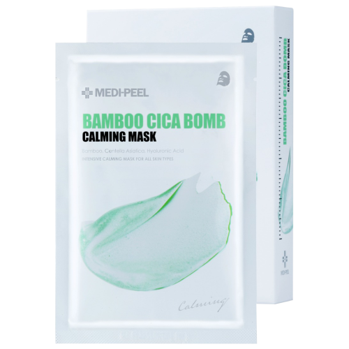 Успокаивающая тканевая маска с центеллой и бамбуком Medi-Peel Bamboo Cica Bomb Calming Mask