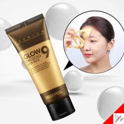 Золотая маска-пленка MEDI-PEEL Glow 9 24K Gold Mask Pack